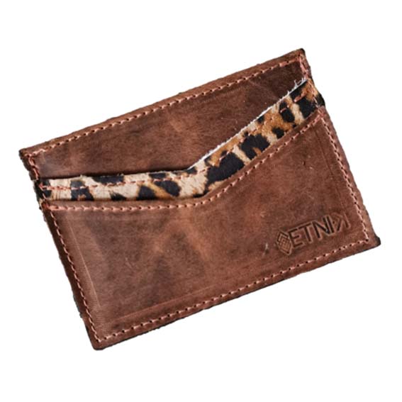 Tarjetero Tagua Tagua Café-Animal Print
